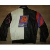 Elvie Hane Phoenix Suns Vintage Leather Zip Jacket Back