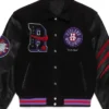 Emery Toronto Raptors Black Letterman Varsity Jacket