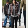 FBI S07 Maggie Bell Brown and Grey Puffer Jacket