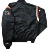 Flyers Black Full Snap Bomber Jacket For Sale