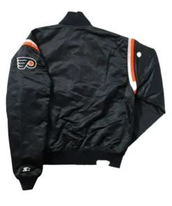 Flyers Black Full Snap Bomber Jacket For Sale