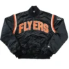 Flyers Black Full Snap Varsity Jacket