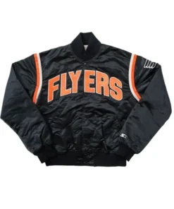 Flyers Black Full Snap Varsity Jacket
