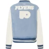 Flyers Blue And White Full Varsity Jacket
