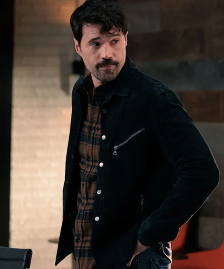 Found S01 Brett Dalton Black Suede Jacket For Sale