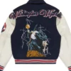 Frankie Washington Wizards Wool Full Snap Varsity Jacket Back