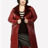 Gavin and Stacey Ruth Jones Shearling Leather Coat For Sale
