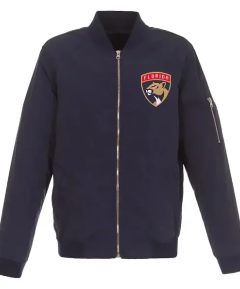 Gayle Florida Panthers Navy Lightweight Bomber Jacket