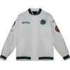 Gerhold NBA Dallas Mavericks White Satin Varsity Jacket