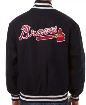 Get Now Atlanta Braves Vintage Black Wool Varsity Jacket For Men And Women