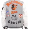 Get Now Baltimore Orioles Pro Standard Grey And White Varsity JacketĀ