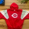 Get Now Cincinnati Reds Red Vintage Starter Pull Over Jacket For Sale