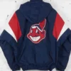 Get Now Cleveland Indians Starter Blue Hooded Jacket For Men And Women