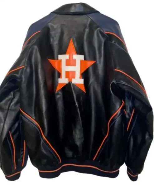 Get Now Houston Astros Vintage Bomber Leather Jacket For Sale