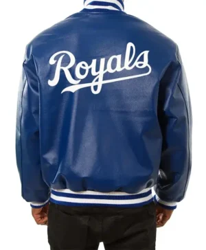 Get Now Kansas City Royals Blue Leather Varsity Jacket For Unisex