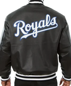 Get Now Kansas City Royals Full Leather Black Varsity Jacket For Sale