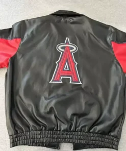 Get Now Los Angeles Angels Classic Vintage Bomber Leather Jacket For Sale