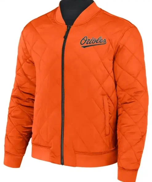 Get Now MLB Baltimore Orioles Darius Rucker Black and Orange Bomber Jacket For Sale