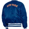 Get Now New York Mets Blue Satin Ma-1 Varsity Jacket For Sale