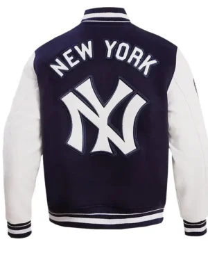 Get Now New York Yankees Men’s Rib Wool Varsity Baseball Jacket For Sale