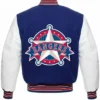 Get Now Texas Rangers Blue And White Wool Varsity Jacket For Sale