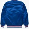 Get Now Texas Rangers Navy Blue Satin Bomber Jacket For Sale