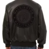Get Now Washington Nationals Classic Bomber Black Leather Jacket For Sale
