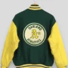 Get Oakland Athletics Vintage 90’s Leather Varsity Jacket For Sale