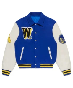 Golden State Warriors Wool Varsity Letterman Jacket