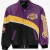 Gottlieb Los Angeles Lakers Full Snap Leather Jacket
