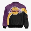 Gottlieb Los Angeles Lakers Full Snap Leather Jacket Back