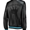 Gutmann Charlotte FC Black Varsity Leather Jacket Back