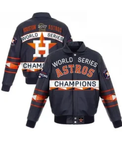 Houston Astros Championship Navy Blue Bomber Jacket