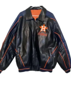 Houston Astros Vintage Bomber Leather Jacket