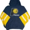 Indiana Pacers Hooded Starter Pullover Jacket Back