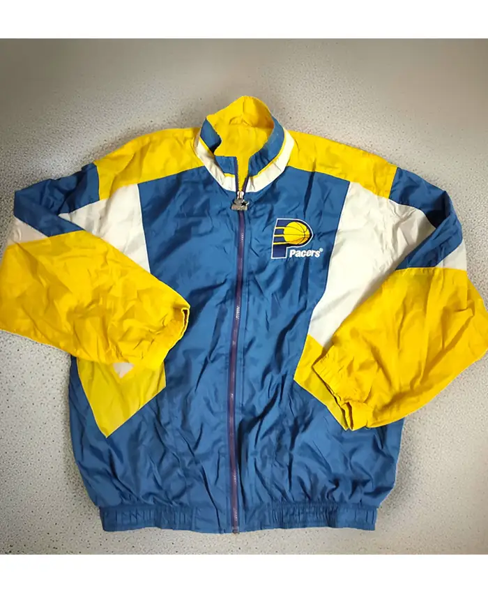 Indiana Pacers Vintage Color-block Zipper Jacket