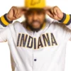 Indiana Pacers White Full Snap Satin Jacket