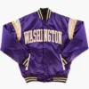 Jenkins Washington Wizards Satin Purple Varsity Jacket