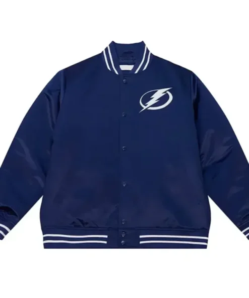 Joanie Tampa Bay Lightning Heavyweight Blue Varsity Jacket