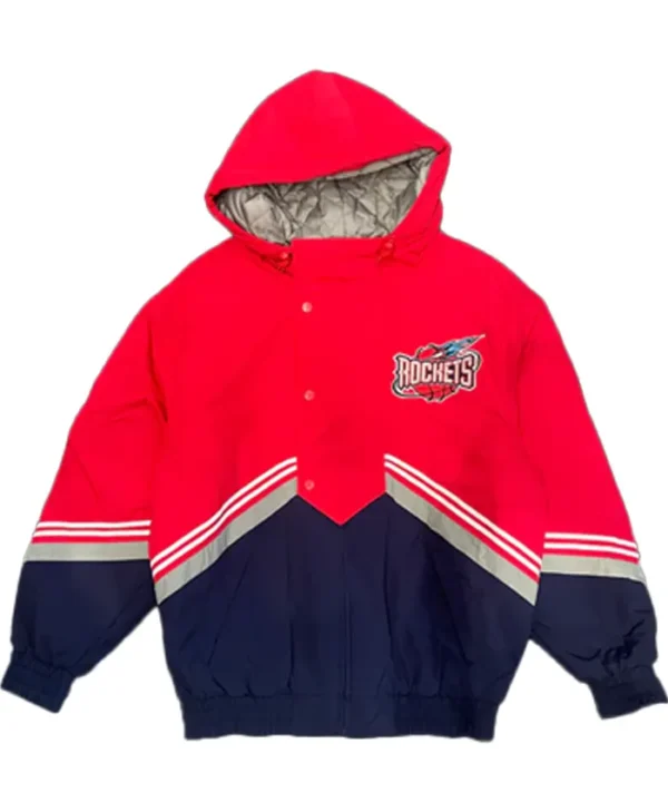 Johnathon Houston Rockets Retro Bomber Hooded Jacket