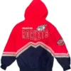 Johnathon Houston Rockets Retro Bomber Hooded Jacket Back