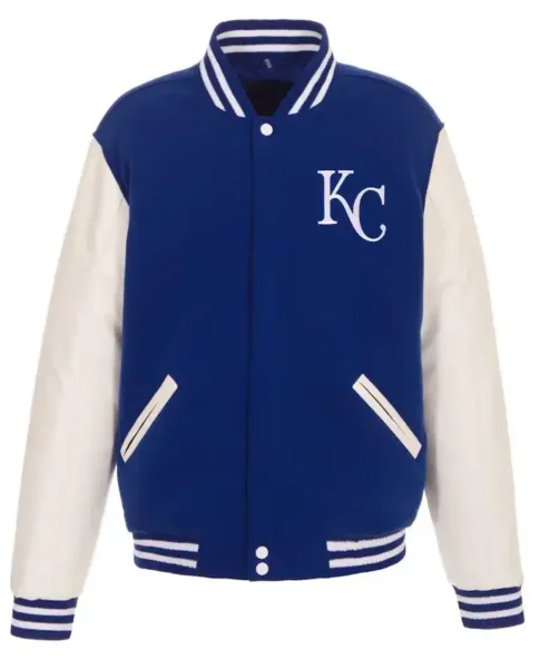 Kansas City Royals Blue And White Jacket
