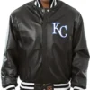 Kansas City Royals Full Leather Black Varsity Jacket