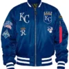 Kansas City Royals Ma-1 Blue Bomber Jacket