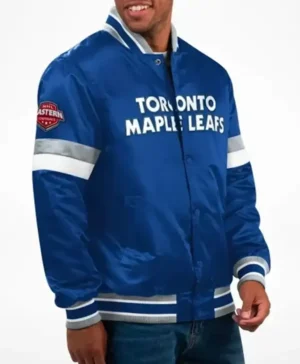 Karine Barton Toronto Maple Leafs Satin Jacket