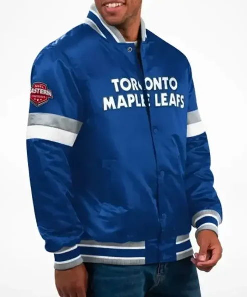 Karine Barton Toronto Maple Leafs Satin Jacket