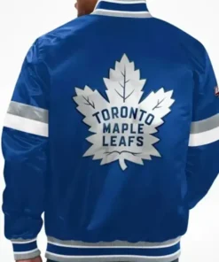 Karine Barton Toronto Maple Leafs Satin Jacket For Sale