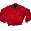 Keara Harris Chicago Bulls Red Satin Varsity Jacket