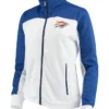 Kertzmann Oklahoma City Thunder White And Blue Track Jacket