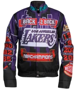 Kuhlman Los Angeles Lakers Championship Leather Jacket